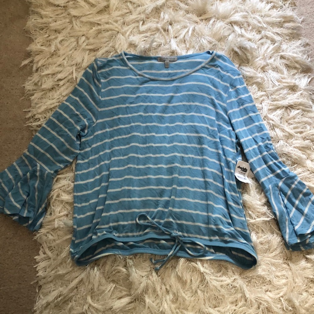 Charlotte Russe Striped Blouse Top